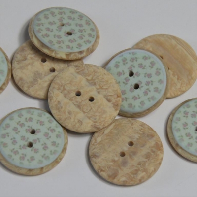 Knopf Patchworkmuster | mint